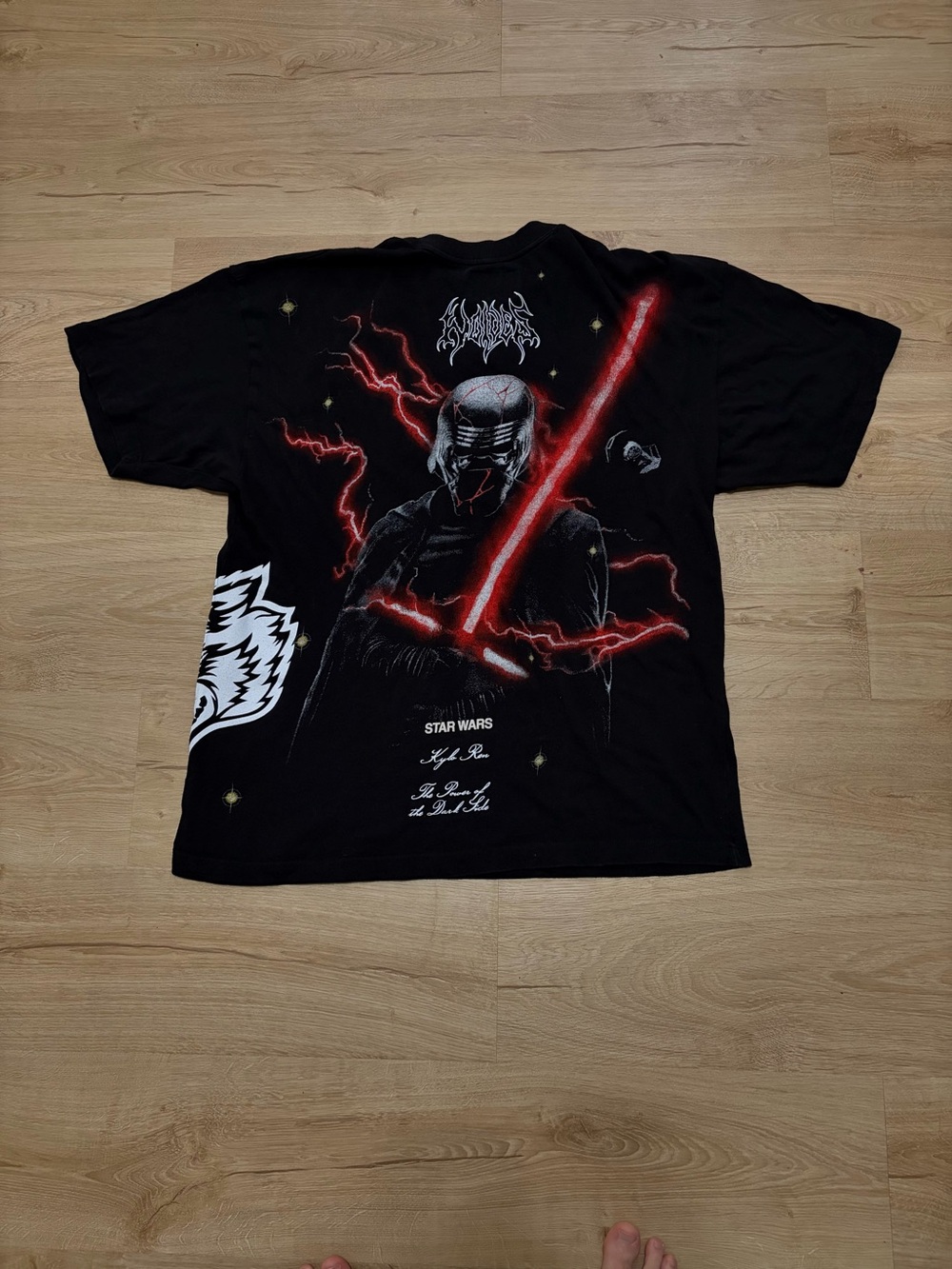 Darc Sport Black Tee with Red Lightning Graphic